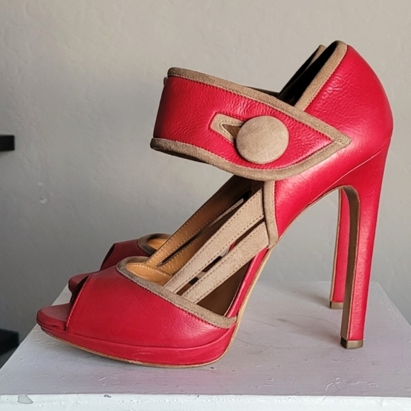 Edmundo CASTILLO PEEP TOE HEELS Like new - Picture 4 of 10